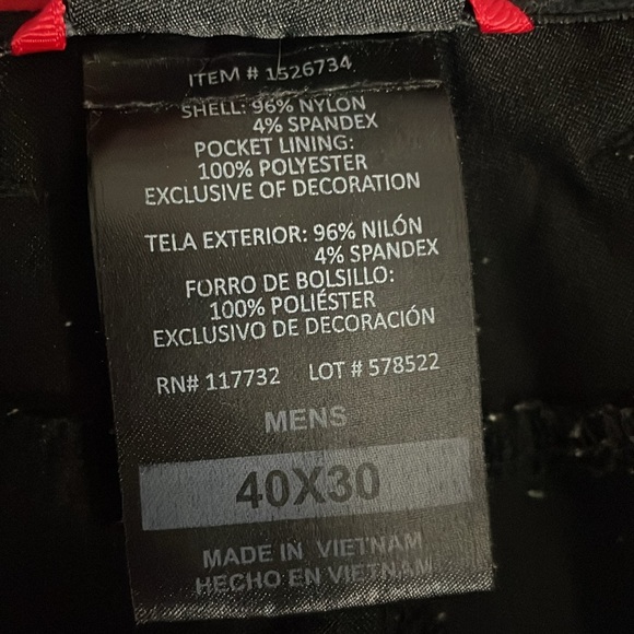 Gerry Mens Ventures Performance Stretch black Pants number 1526734 size 40x30 - Picture 2 of 10